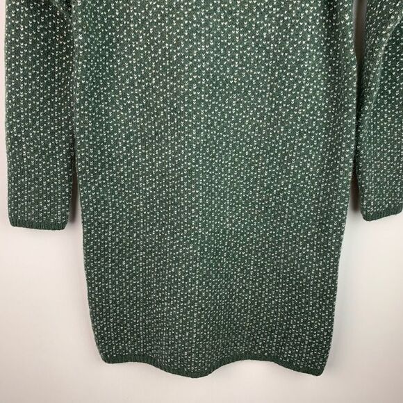 NWT Madewell Oversized Turtleneck Sweater Dress in Geo Print Wool Blend XXS - Picture 5 of 12